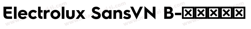 Electrolux SansVN B字体转换